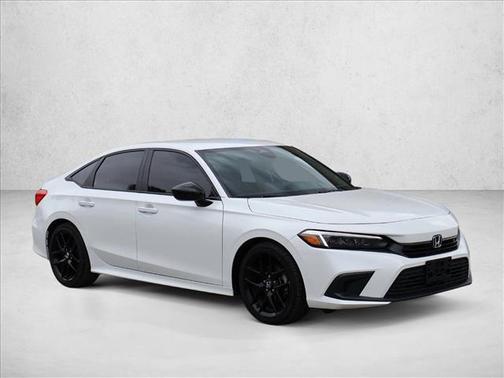 Platinum White Pearl 2024 Honda Civic Sport