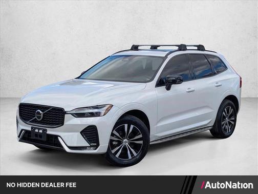 Crystal White Metallic 2024 Volvo XC60 B5 Core Dark Theme