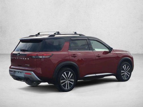 Scarlet Ember Tintcoat/Super Black 2022 Nissan Pathfinder Platinum 4WD