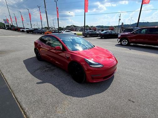 Red Multi-Coat 2021 Tesla Model 3 Performance