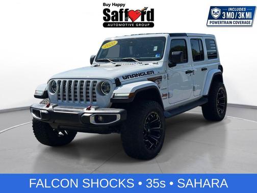 Bright White Clearcoat 2020 Jeep Wrangler Unlimited Sahara