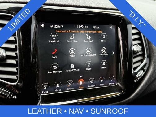 Olive Green 2017 Jeep Compass Limited