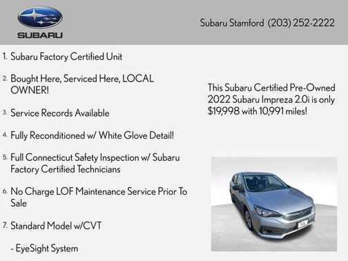 2022 Subaru Impreza Base