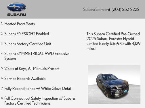 Magnetite Gray Metallic 2025 Subaru Forester Hybrid Limited