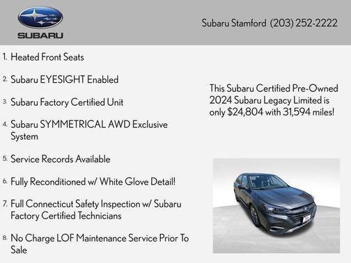 Magnetite Gray Metallic 2024 Subaru Legacy Limited