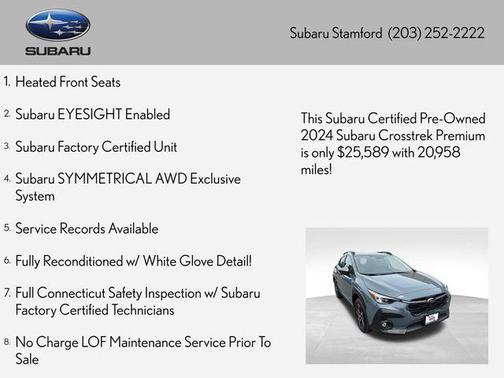 Offshore Blue Metallic 2024 Subaru Crosstrek Premium