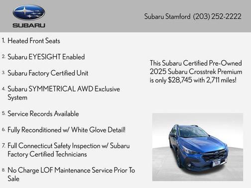 Daybreak Blue Pearl 2025 Subaru Crosstrek Premium