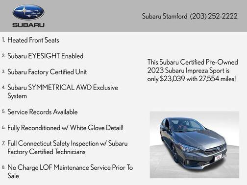 Magnetite Gray Metallic 2023 Subaru Impreza Sport