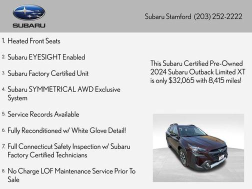 Dark Mahogany Pearl 2024 Subaru Outback Limited XT