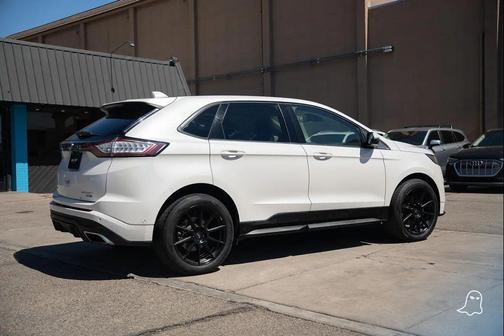 White Platinum Metallic Tri-Coat 2016 Ford Edge Sport