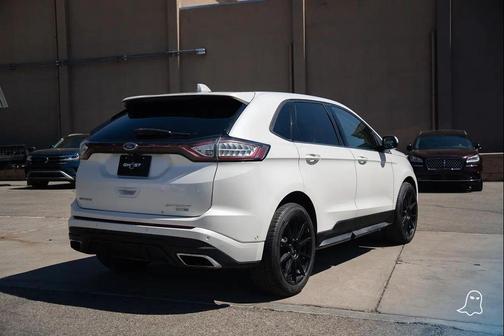 White Platinum Metallic Tri-Coat 2016 Ford Edge Sport