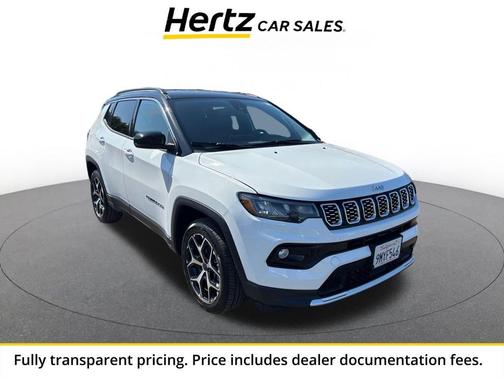 Bright White Clearcoat 2025 Jeep Compass Limited