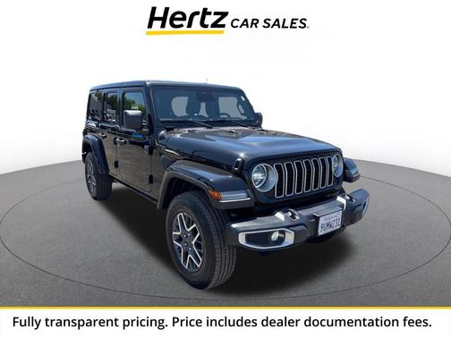 Black Clearcoat 2025 Jeep Wrangler 4-Door Sahara 4x4