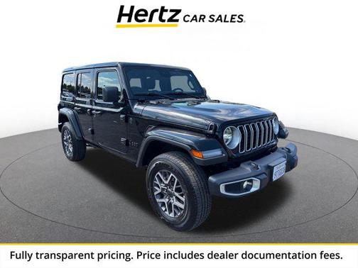 Black Clearcoat 2025 Jeep Wrangler 4-Door Sahara 4x4