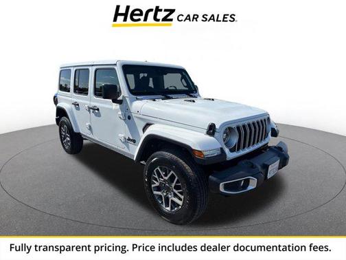 Bright White Clearcoat 2025 Jeep Wrangler 4-Door Sahara 4x4