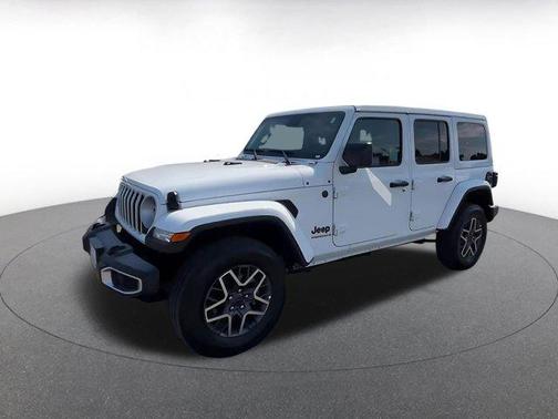 Bright White Clearcoat 2025 Jeep Wrangler 4-Door Sahara 4x4