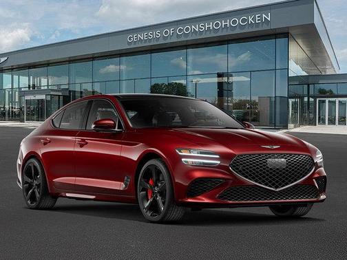 Red 2026 Genesis G70 3.3T Sport Prestige