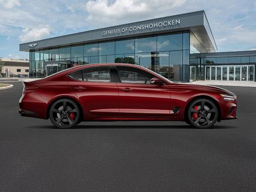 Red 2026 Genesis G70 3.3T Sport Prestige
