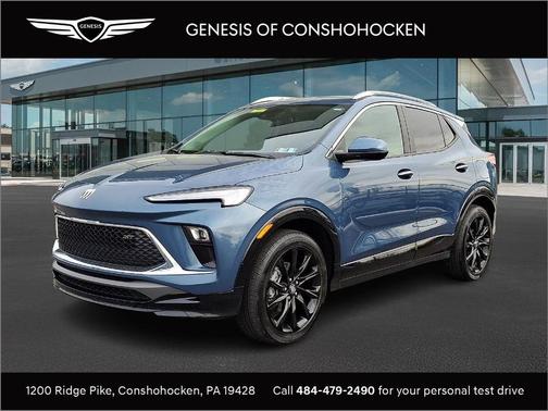 Ocean Blue Metallic 2024 Buick Encore GX Sport Touring