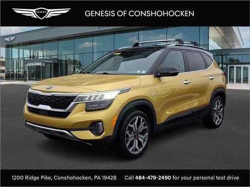 Starbright Yellow / Black Roof 2021 Kia Seltos SX