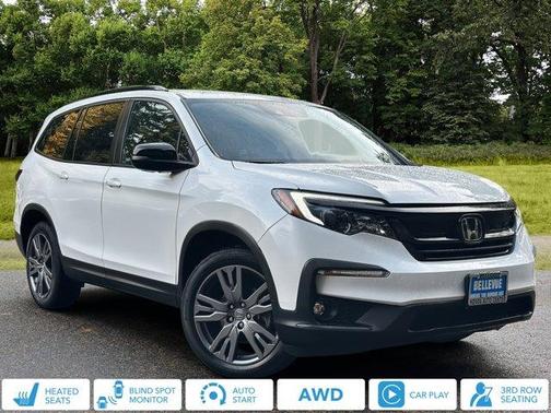 Platinum White Pearl 2022 Honda Pilot Sport