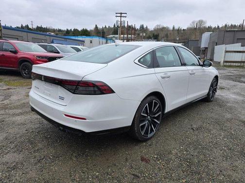 Platinum White Pearl 2025 Honda Accord Hybrid Touring