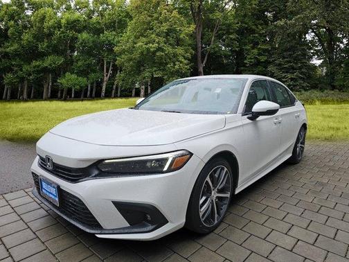 Platinum White Pearl 2024 Honda Civic Touring