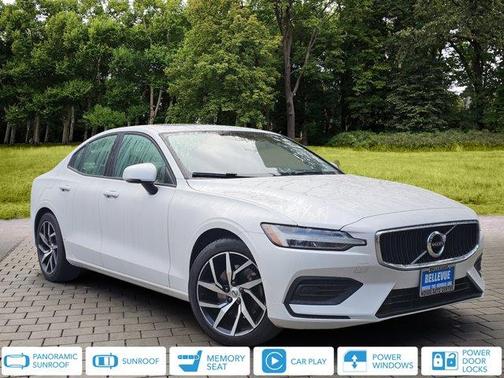 Crystal White Pearl Metallic 2020 Volvo S60 T5 Momentum