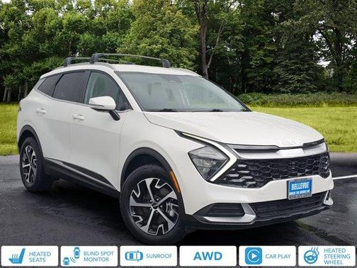Snow White Pearl 2023 Kia Sportage Hybrid EX