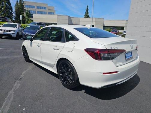 Platinum White Pearl 2025 Honda Civic Sport