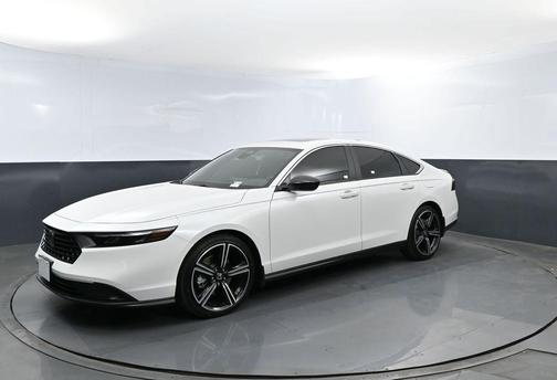 White 2024 Honda Accord Hybrid Sport