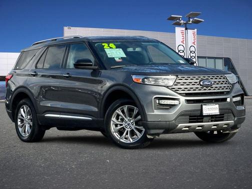 Gray Metallic 2024 Ford Explorer Limited