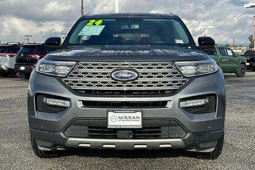 Gray Metallic 2024 Ford Explorer Limited