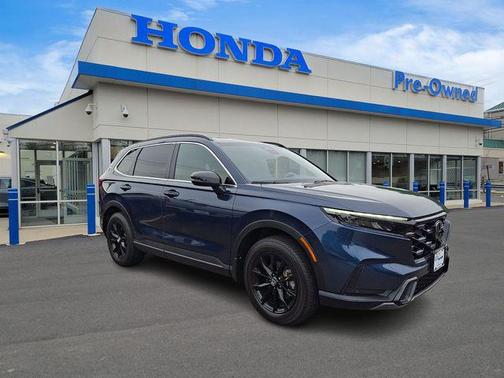Blue 2025 Honda CR-V Hybrid Sport AWD