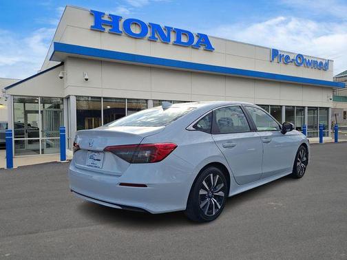 Platinum White 2023 Honda Civic EX