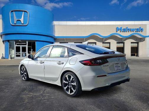 Platinum White Pearl 2026 Honda Civic Hybrid Sport Touring