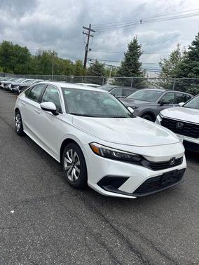 Platinum White Pearl 2023 Honda Civic LX