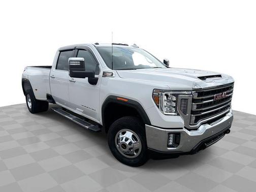 White Frost Tri-Coat 2023 GMC Sierra 3500 SLT
