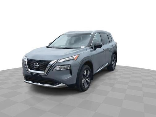Solid Gray / Black 2021 Nissan Rogue Platinum