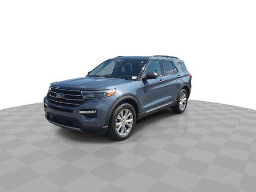Blue Metallic 2021 Ford Explorer XLT