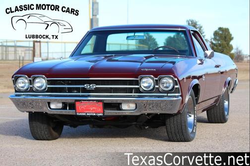 Maroon 1969 Chevrolet El Camino SS