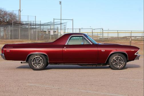 Maroon 1969 Chevrolet El Camino SS