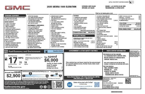 2026 GMC Sierra 1500 Elevation