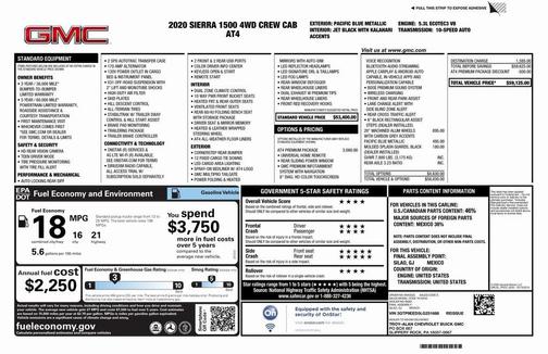 2020 GMC Sierra 1500 AT4