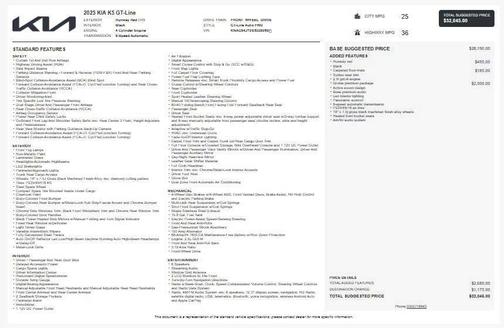 2025 Kia K5 GT-Line