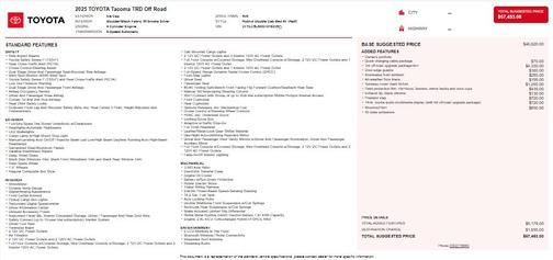 Ice Cap 2025 Toyota Tacoma Hybrid TRD Off Road
