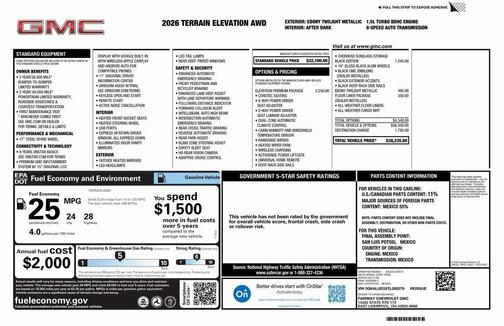 2026 GMC Terrain AWD Elevation
