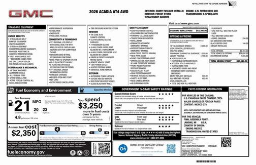 2026 GMC Acadia AT4 AWD