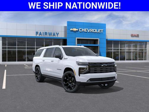 Polar White Tricoat 2026 Chevrolet Suburban High Country, 4WD