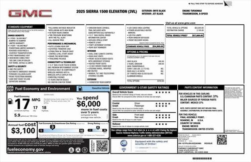 2025 GMC Sierra 1500 Elevation